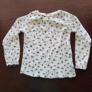 Zara Girl's Floral Long Sleeve Top 12-18 months